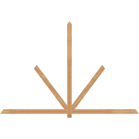 Ekena Millwork Kennewick Timber Gable Bracket, Western Red Cedar, 108"W x 72"H x 1 1/2"D x 3 1/2"F, 16/12 Pitch GBW108X72X0204KEN00SWR